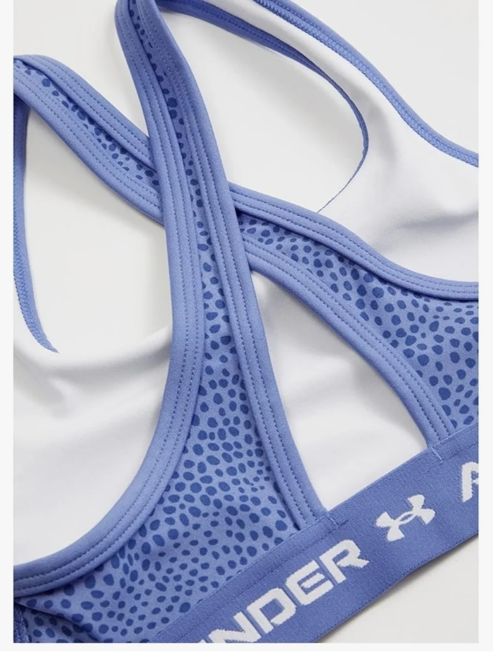 NWT Girls Under Armour Baja Blue Sports Bra ~YMD